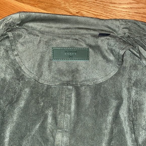 NWT Blanknyc Faux Suede Drapey Jacket in Green - Picture 7 of 8
